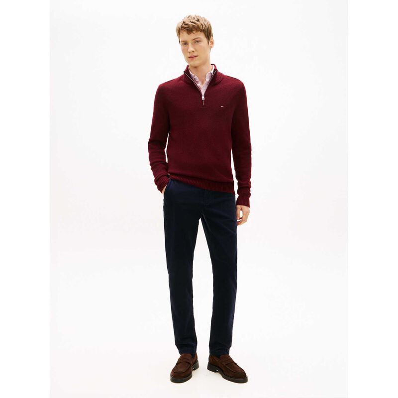 Tommy Hilfiger Pure Lambswool Half-Zip Jumper image number 3